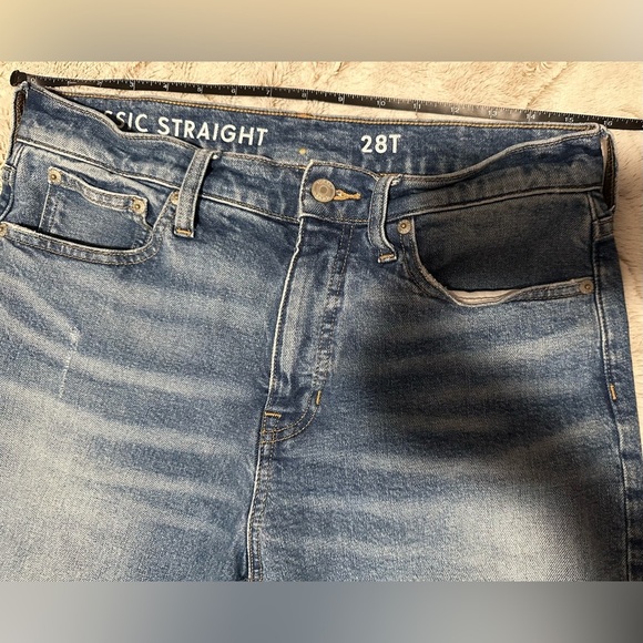 J. Crew Distressed Ripped Straight Leg Jeans Size 28T - Picture 2 of 13